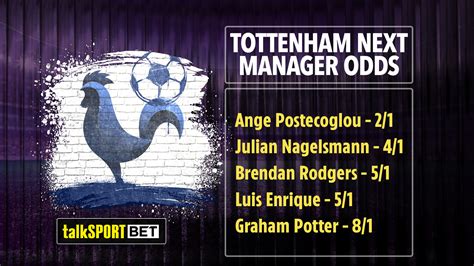 tottenham next manager odds